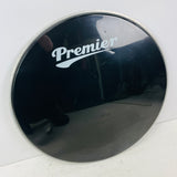 22"  Premier Front Bass Drum Head | Black Drum Skin | #5290